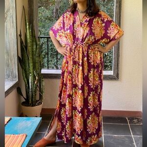Floral Purple kaftan